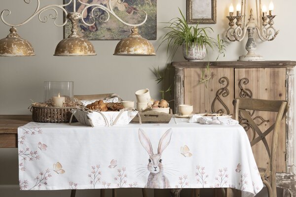 Sada bavlněných prostírání s motivem králíka Rustic Easter Bunny - 48*33 cm - Clayre & Eef