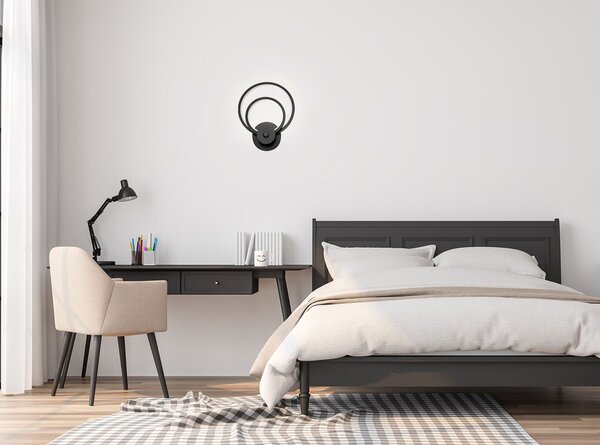 Toolight Toolight, LED nástěnné svítidlo APP1042-W, černá, OSW-03622