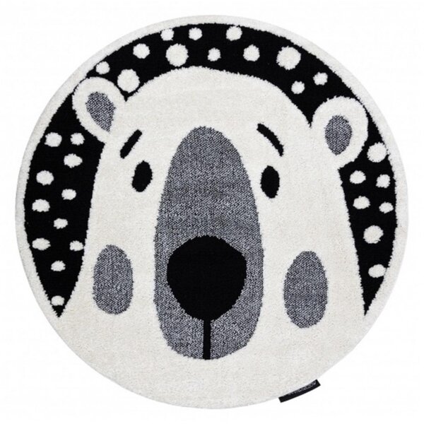 Kusový koberec Teddy krémový kruh 140cm