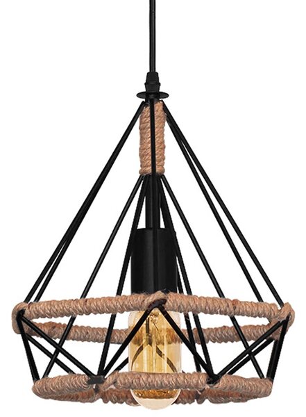 Toolight Industriální minimalistické stropní svítidlo ve stylu boho string APP678-1CP