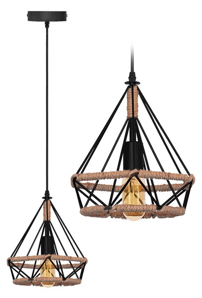 Toolight Industriální minimalistické stropní svítidlo ve stylu boho string APP678-1CP