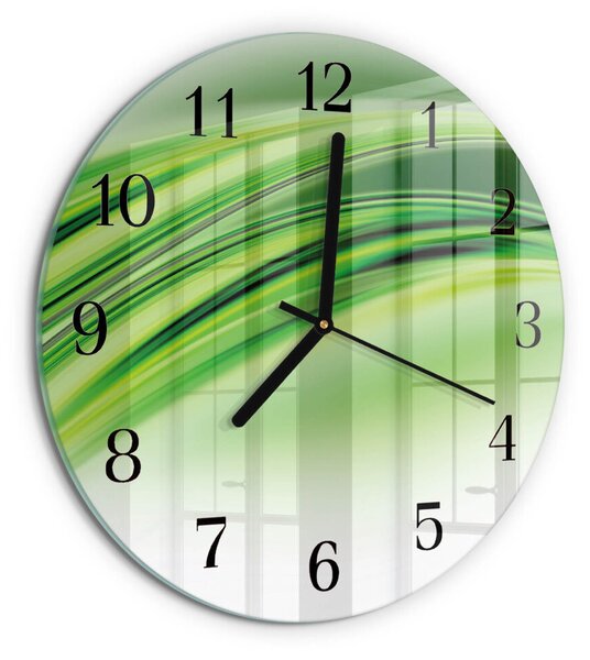 Skleněné nástěnné hodiny Abstraktní umění zsoc-fi30-00172449