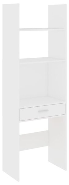 Knihovna Enerall - 60x35x180 cm - dřevotříska | bílá