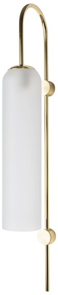 Toolight - Skleněná nástěnná lampa APP664-1W, zlatá, OSW-04660