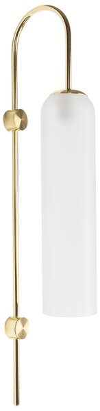 Toolight - Skleněná nástěnná lampa APP664-1W, zlatá, OSW-04660