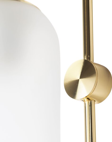 Toolight - Skleněná nástěnná lampa APP664-1W, zlatá, OSW-04660