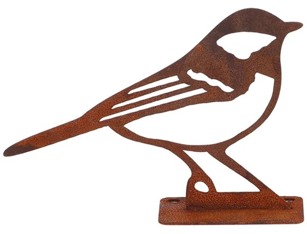 Zahradní kovová figurka Rumi, 10x14x3, 5 cm, hnědá