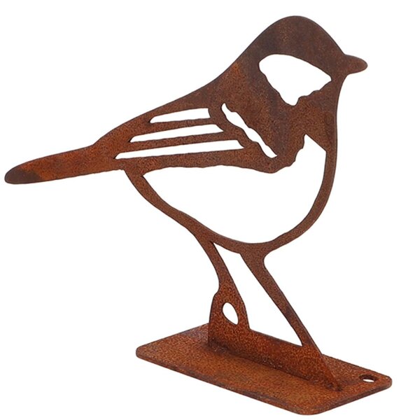 Zahradní kovová figurka Rumi, 10x14x3, 5 cm, hnědá