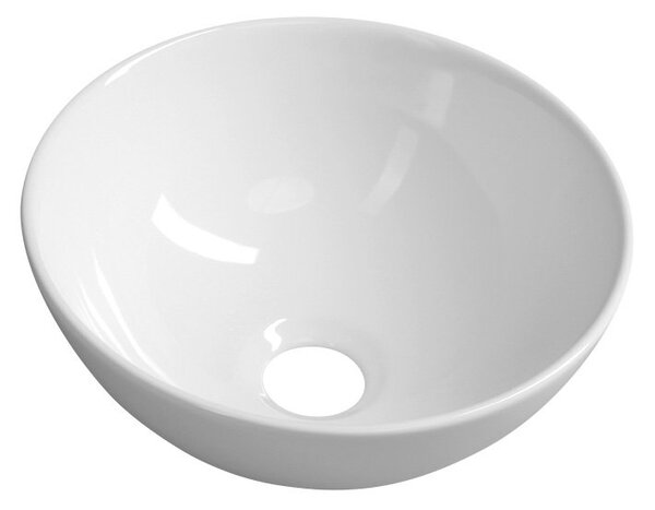 ASTER keramické umývátko na desku, Ø 28cm, bílá