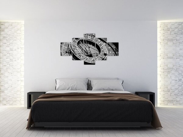 Obraz - Astronomické hodiny, Praha, Česká Republika (125x70 cm)