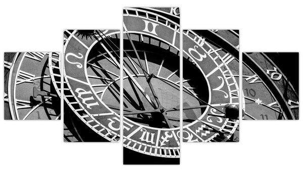 Obraz - Astronomické hodiny, Praha, Česká Republika (125x70 cm)