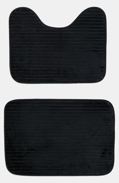 Sinsay - Sada koupelnových koberečků 2 pack - černá
