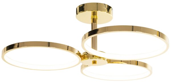 Toolight Toolight, LED stropní svítidlo + dálkové ovládání APP993-C, zlatá, OSW-08149