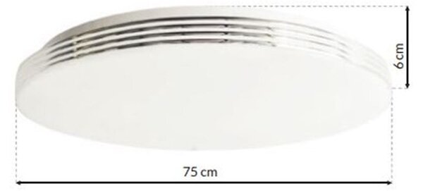 Stropní LED svítidlo Siena, 1x LED 80w, 3000-6000k, w