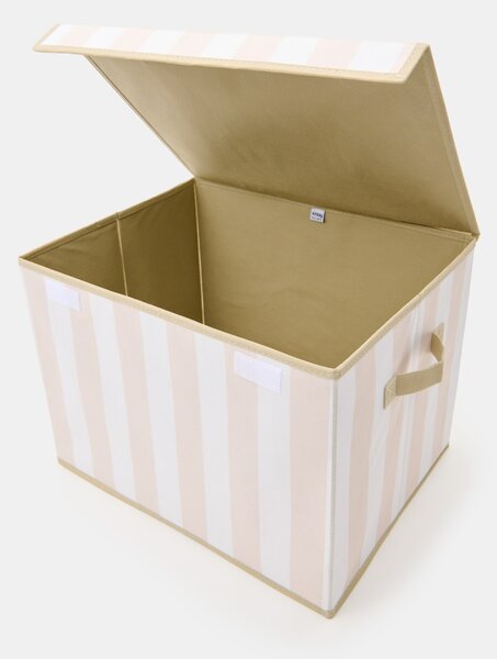 Sinsay - Skládací úložný box s pruhy - béžová