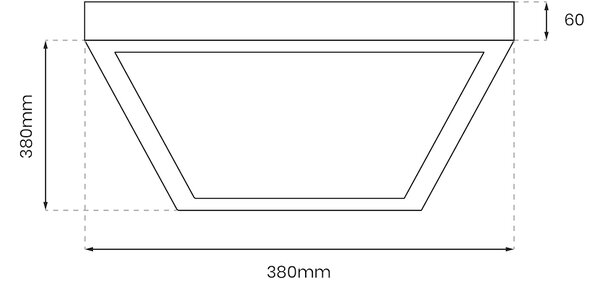 Stropní LED svítidlo Casilla, 1x LED 24w, 4000k, s
