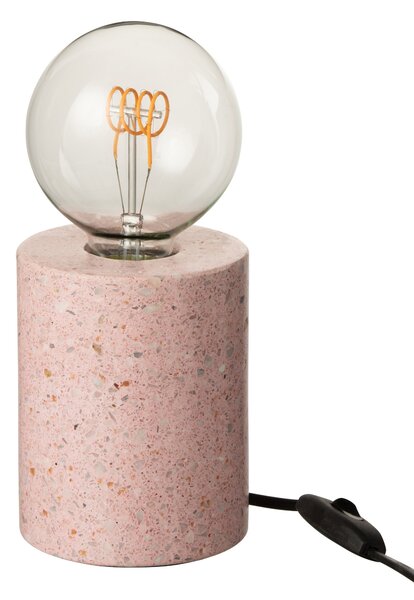 Růžová stolní lampa Terrazzo - Ø 10*13 cm/E27 - J-Line by Jolipa