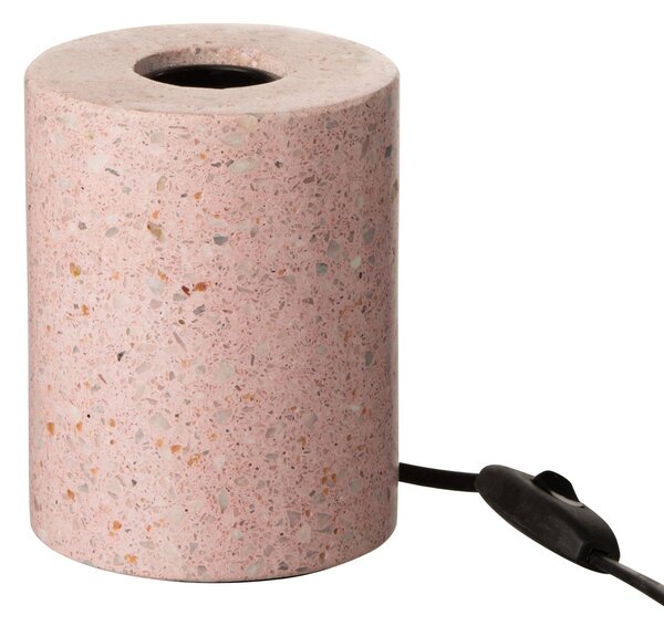 Růžová stolní lampa Terrazzo - Ø 10*13 cm/E27 - J-Line by Jolipa