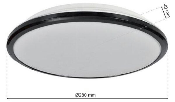 Stropní LED svítidlo Terma, 1x LED 18w, 4000k, b