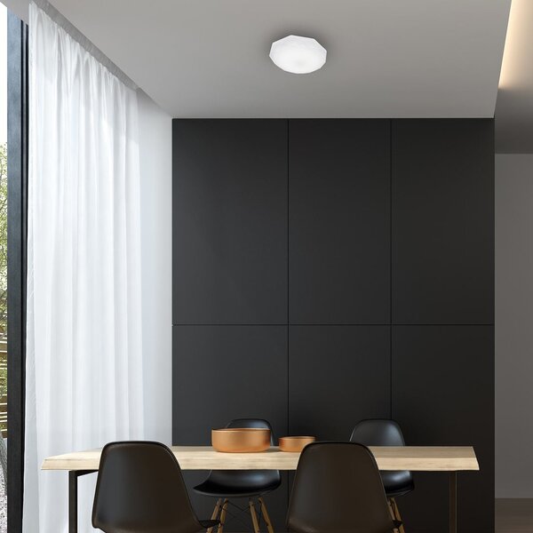 Stropní LED svítidlo Hex, 1x LED 12w, 4000k, (fi 29 cm), w
