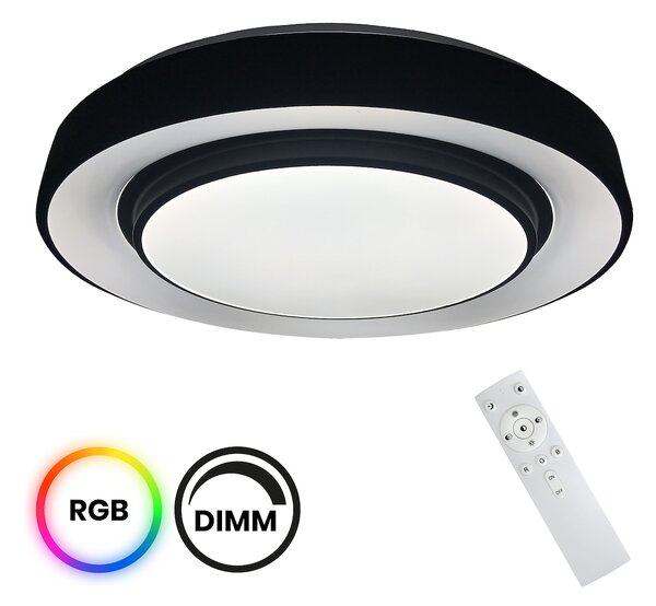 Stropní LED svítidlo Naomi Smart, 1x LED 24w, 3000-6000k, b, RGB, s ovladačem