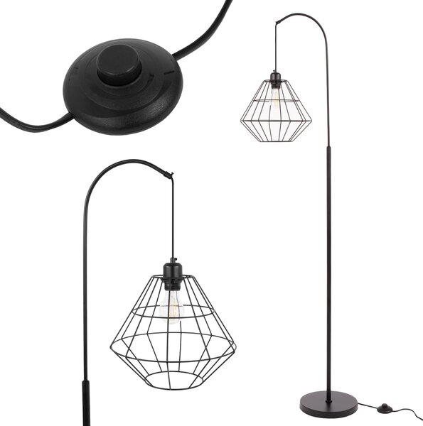 Toolight Stojací lampa APP538-1F černá