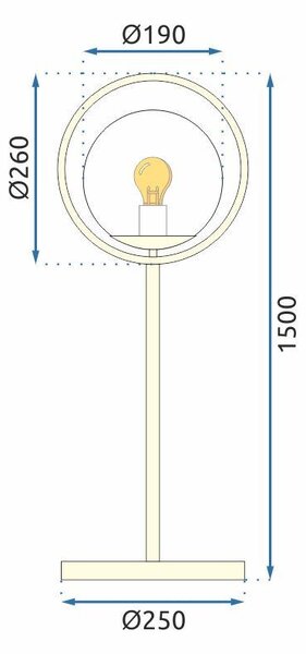Toolight Stojací lampa APP927-1F
