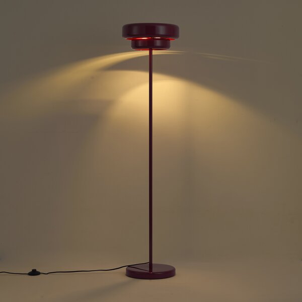 Retro stojací lampa švestková 140cm - Ophelia