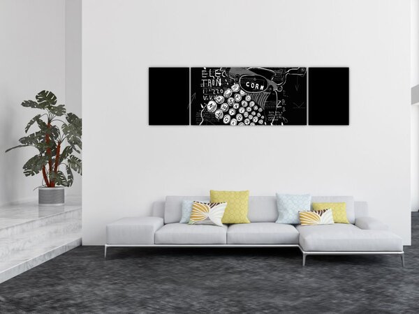 Obraz - Kresba v Banksyho stylu (170x50 cm)