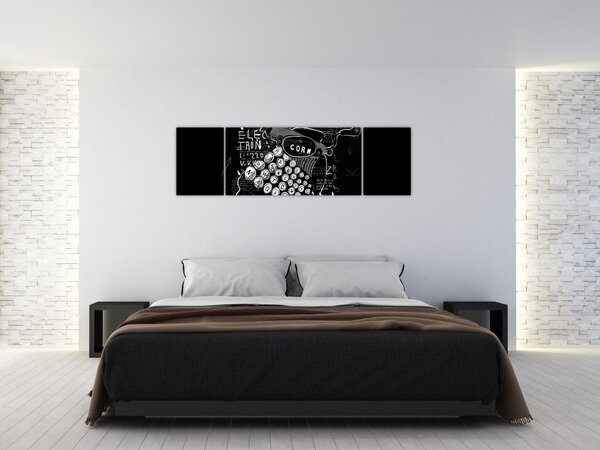 Obraz - Kresba v Banksyho stylu (170x50 cm)