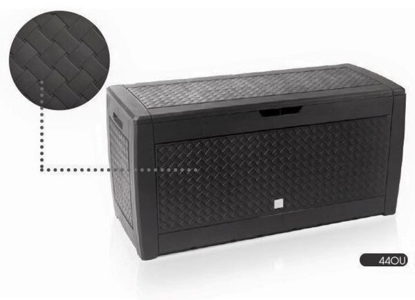 PROSPERPLAST Zahradní box BOXE MATUBA antracit 119cm - 310L