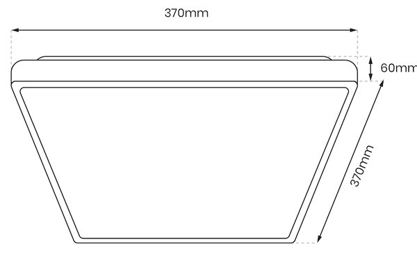 Stropní LED svítidlo Fabio, 1x LED 23w, 4000k, w