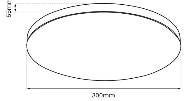 Stropní LED svítidlo Slimi, 1x LED 18w, 4000k, b