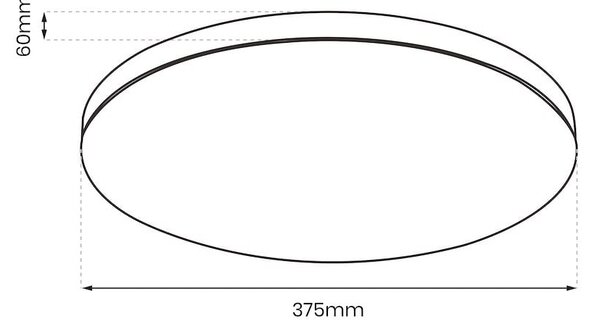Stropní LED svítidlo Slimi, 1x LED 24w, 4000k, b