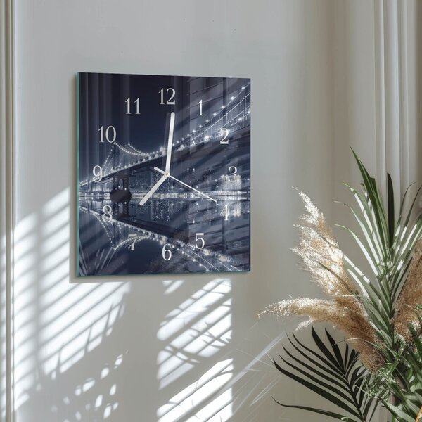 Skleněné hodiny Most zskb-30x30-00057536