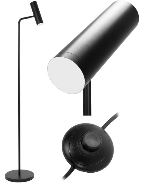 Toolight Toolight, LED podlahová lampa APP965-1F, černá matná, OSW-04050