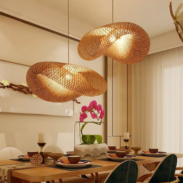 Toolight Stropní závěsné svítidlo Boho Natural APP880-1CP
