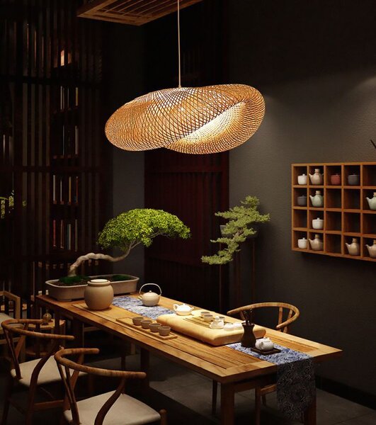 Toolight Stropní závěsné svítidlo Boho Natural APP880-1CP