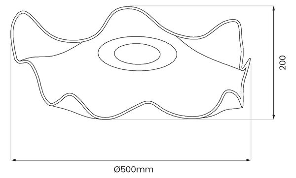 Stropní LED svítidlo Largo, 1x LED 16w, 4000k, g