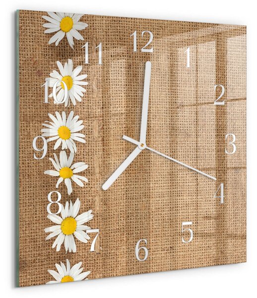 Skleněné hodiny Sedmikráska zskb-30x30-00058292
