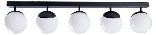 Stropní svítidlo Sfera, 5x bílé skleněné stínítko, b