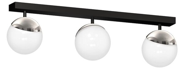 Stropní svítidlo Sfera, 3x bílé skleněné stínítko, b/ch