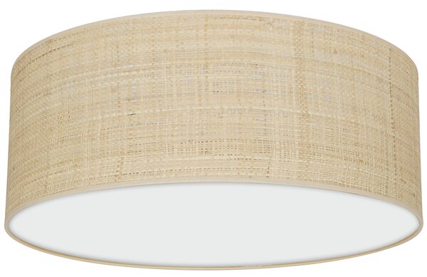 Stropní svítidlo Marshall, 1x ratanové stínítko, (bílé plexisklo), (fi 40cm)