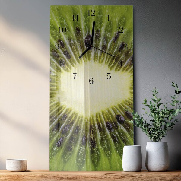 Skleněné hodiny vertikální Kiwi zsppc-30x60-00171396