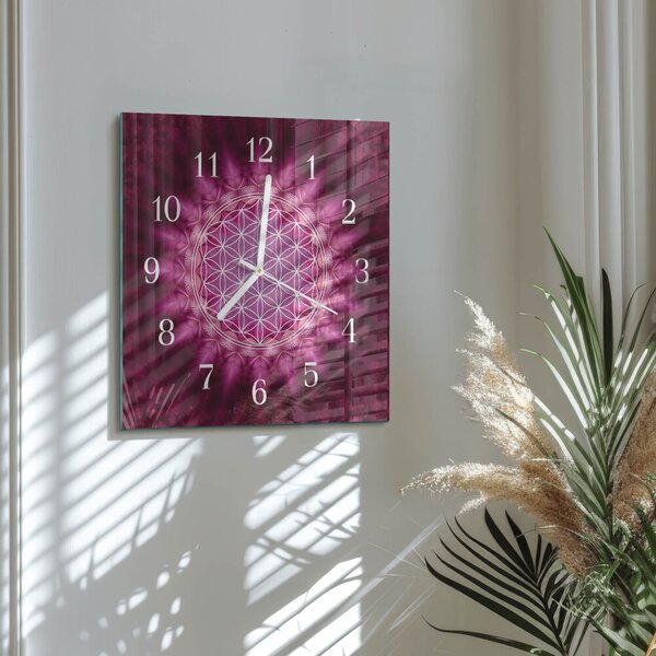 Skleněné hodiny Abstrakce zskb-30x30-00083838