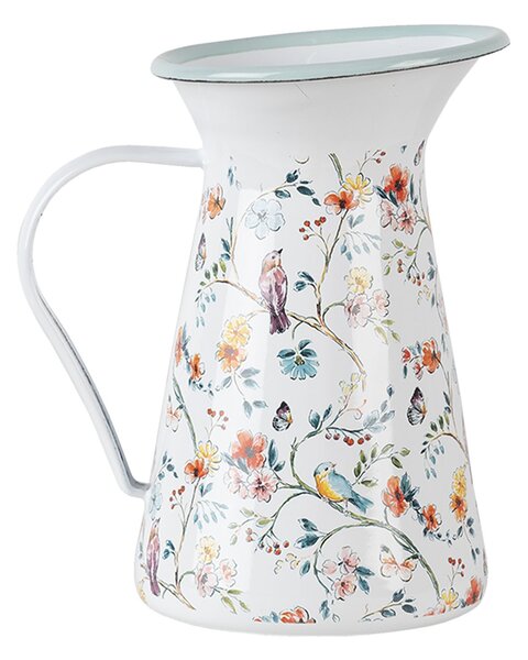 Dekorační vintage smaltovaný džbán Adelle - 12*12*20 cm