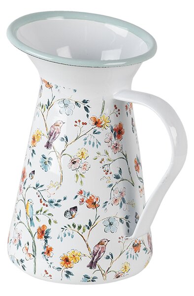 Dekorační vintage smaltovaný džbán Adelle - 12*12*20 cm