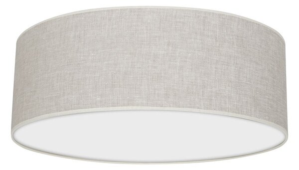 Stropní svítidlo Lino Round, 1x lněné stínítko, (bílé plexisklo), (fi 50cm)