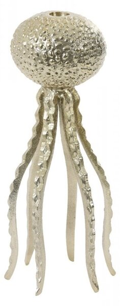 Zlatý kovový svícen Octopus M - Ø 13*32 cm