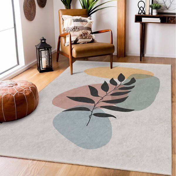 Krémový pratelný koberec 80x150 cm Illustrated Autumn – Mila Home